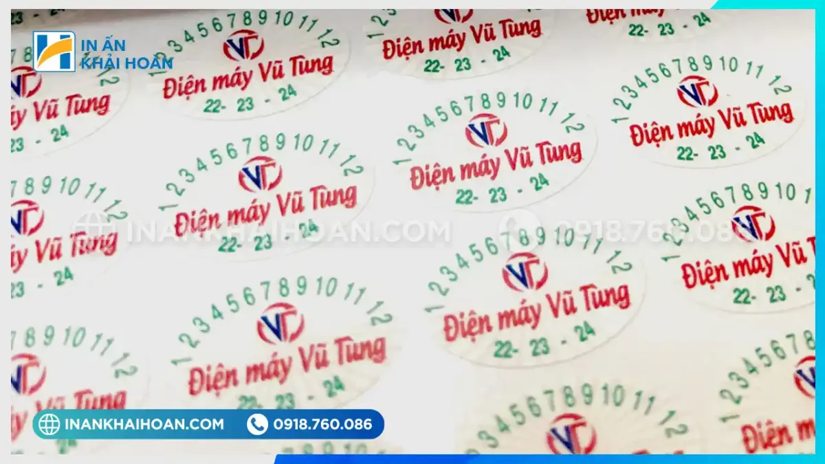 Tem vỡ hình elip trong bảo hành sản phẩm