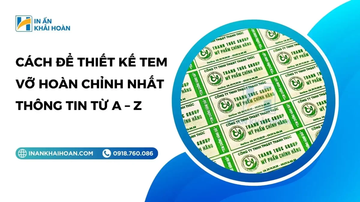 thiết kế tem vỡ