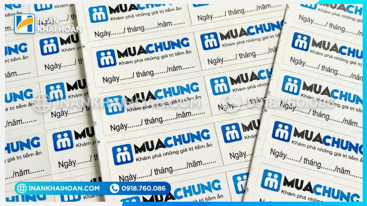 Mẫu tem vỡ bảo hành hình chữ nhật